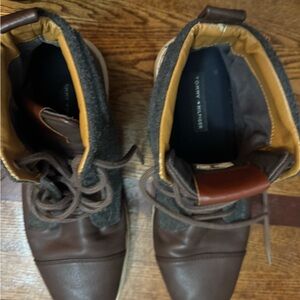 Tommy Hilfiger Men's Brown Leather Boots
